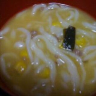 しょうが味噌バターコーンうどん